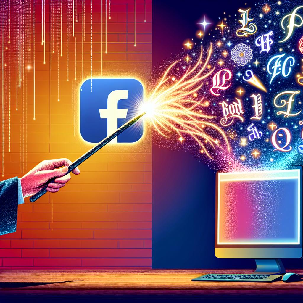 Facebook Fonts: Change Your Text Style